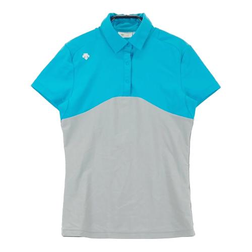 DESCENTE GOLF デサントゴルフ モックネック ニットベスト ブルー系