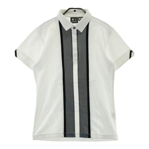 DESCENTE GOLF デサントゴルフ 半袖ポロシャツ ホワイト系 サイズ：M