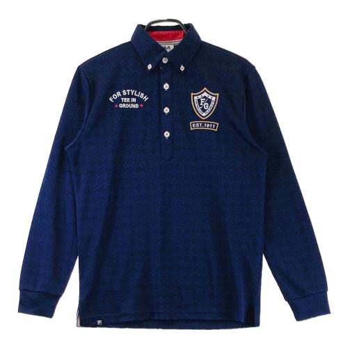 FILA GOLF フィラゴルフ 長袖ポロシャツ ブルー系 サイズ：LL ランク
