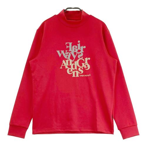 VIVA HEART ビバハート 011-39911 ハイネック長袖Tシャツ レッド系