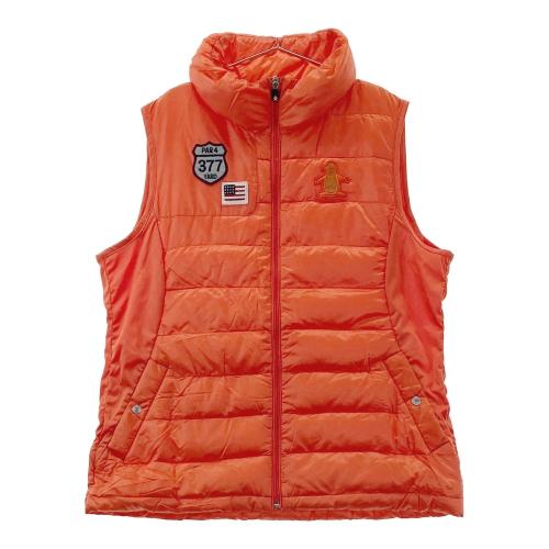 DESCENTE GOLF デサントゴルフ ダウンベスト オレンジ系 サイズ：S
