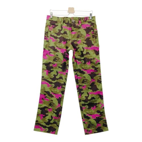 BEAMS GOLF ビームスゴルフ パンツ カモフラ 迷彩柄 ブルー系 サイズ