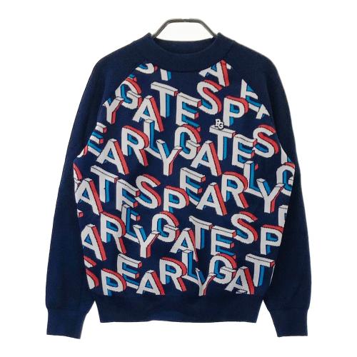 PEARLY GATES パーリーゲイツ モックネック 半袖Tシャツ ホワイト系