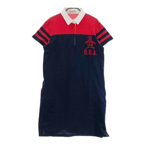MUNSING WEAR マンシングウェア MGWTJJ02 半袖ワンピース ネイビー系
