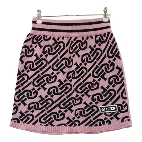 CPG GOLF シーピージーゴルフ ; ニットセーター ロゴ総柄 ピンク CPG GOLF シーピージーゴルフ ; ニットセーター ロゴ総柄 ピンク