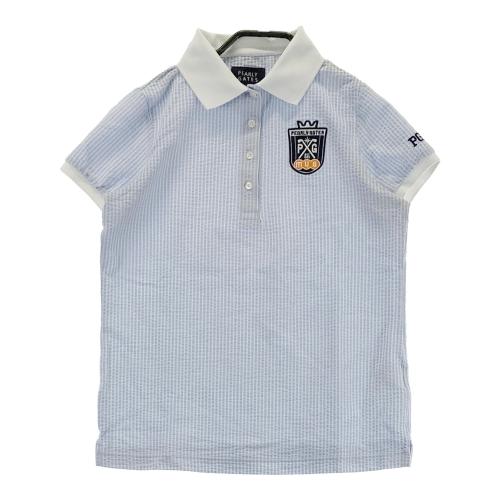 【極美品】パーリーゲイツ　半袖ポロシャツ　ブルー　パイナップル　ゴルフ M 新発売 【極美品】パーリーゲイツ 半袖ポロシャツ ブルー パイナップル
