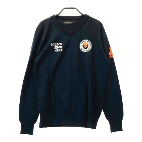 rough & swell　XL　Vネック　ニットセーター　ラフアンドスウェル セール ラフアンドスウェル rough&swell V-NECK TOUR ネイビー Vネック