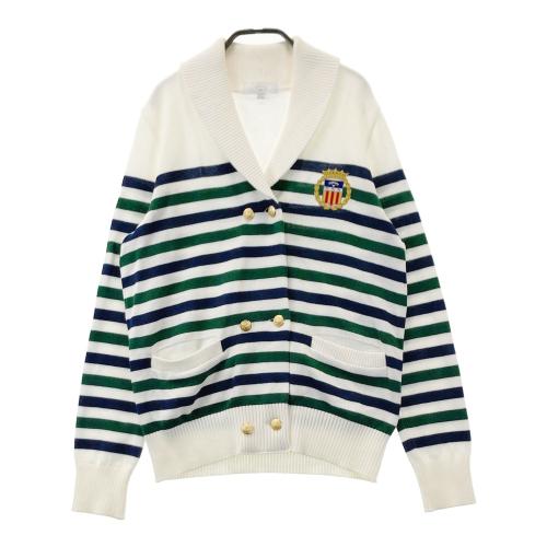 BEAMS GOLF ビームスゴルフ カーディガン ボーダー ブルー系 サイズ：M