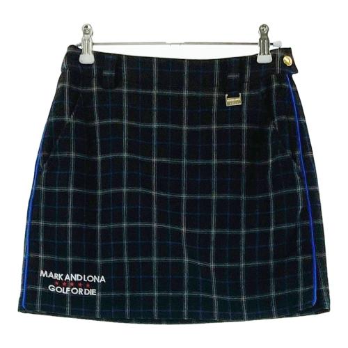 MARK&LONA マークアンドロナ インナー付ストレッチスカート チェック柄