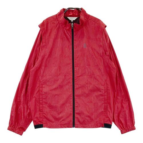 ランバンスポール　未使用ジャケット LANVIN SPORT ランバン スポール 長袖ジャケット 総柄 レッド系 サイズ