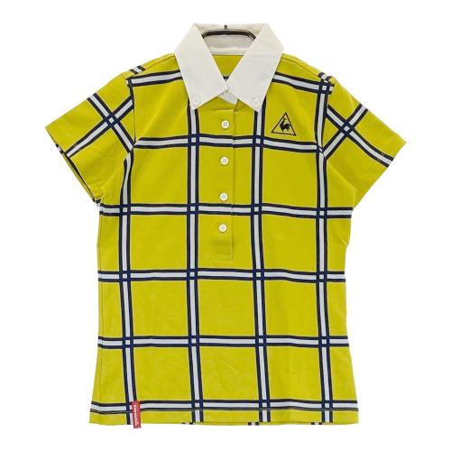 LE COQ GOLF ルコックゴルフ 長袖ワンピース チェック柄 イエロー系