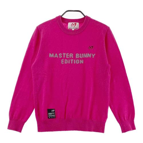 マスターバニーエディション カシミヤニットセーター 1/S ピンク ワッペン カシミヤ混 ニットセーター │ 【公式】中古ゴルフウェア通販サイト
