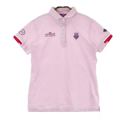BEAMS GOLF ゴルフシャツ XL ピンク/ホワイト新品未使用 BEAMS GOLF ビームスゴルフ 半袖ポロシャツ ピンク系 サイズ：L ランク