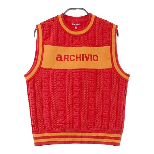 ARCHIVIO アルチビオ ニットベスト レッド系 サイズ：38 ランク：A