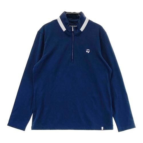 TAYLOR MADE テーラーメイド モックネック 長袖Tシャツ ネイビー系