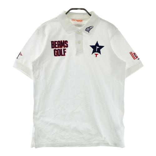 BEAMS GOLF ビームスゴルフ 半袖ポロシャツ ホワイト系 サイズ：XL