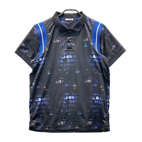 MARK&LONA マークアンドロナ 半袖ポロシャツ 総柄 グレー系 サイズ：50