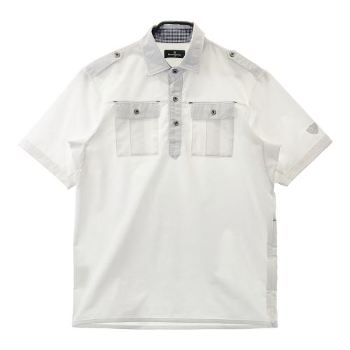 【未使用】マンシングウェア　ゴルフ　 L ポロシャツ ホワイト MUNSING WEAR マンシングウェア 半袖ポロシャツ ホワイト系 サイズ：L