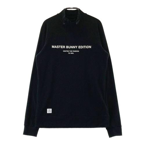 サイズ：0 MASTER BUNNY EDITION マスターバニーエディション 759-2266102 長袖ハイネックTシャツ  ネイビー系 [240101641613] ゴルフウェア レディース ストスト MASTER BUNNY EDITION マスターバニーエディション ハイネック 長袖T