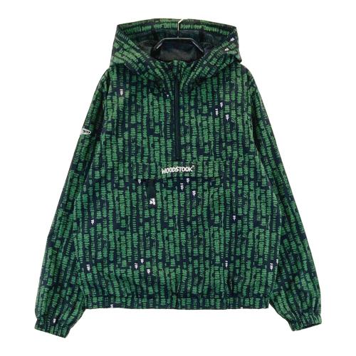 サイズ：S BEAMS GOLF ビームスゴルフ × WOODSTOCK 裏メッシュ フード付き長袖ジャケット 総柄 グリーン系 [240101646648] ゴルフウェア レディース ストスト 1-240101646648-m-01-pl.jpg