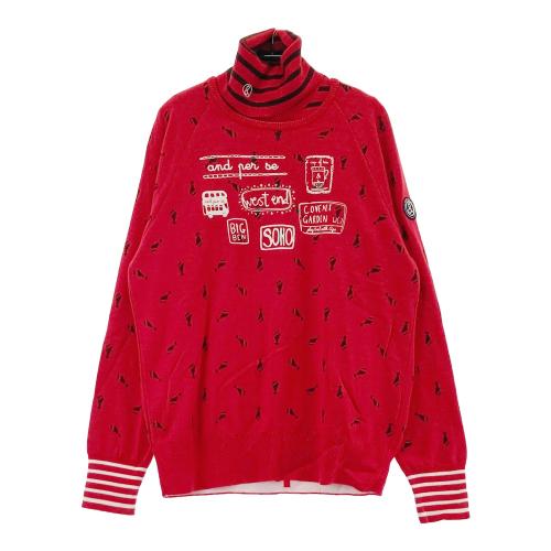 PEARLY GATESパーリーゲイツ カシミヤニットセーター レッド　1 サイズ：1 PEARLY GATES パーリーゲイツ ニット セーター カシミヤ