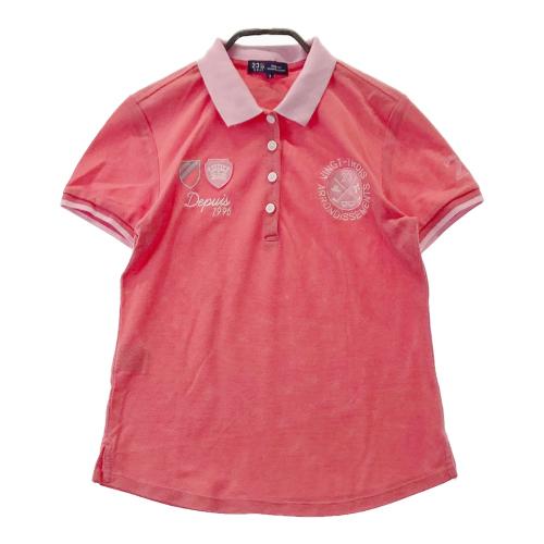 23区GOLF ニジュウサンクゴルフ 半袖ポロシャツ ピンク系 サイズ：1