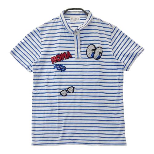 PICONE CLUB ピッコーネクラブ 半袖ポロシャツ ラインストーン