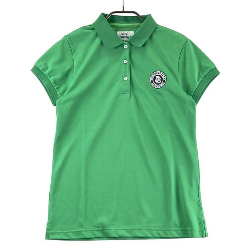 1PIU1UGUALE3 GOLF GST182 半袖ポロシャツ 総柄 グリーン系 サイズ：2