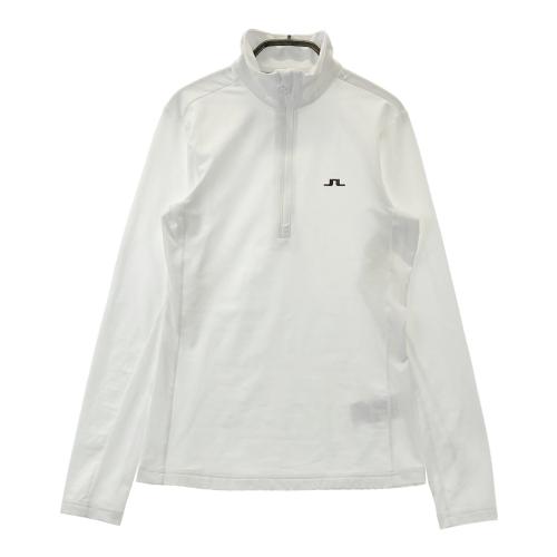 J.LINDEBERG ジェイリンドバーグ ハーフジップ 長袖Tシャツ ホワイト系