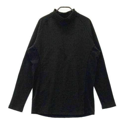 1PIU1UGUALE3 GOLF GRT163 LPFG 長袖モックネックTシャツ ブラック系