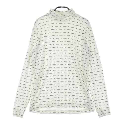 新品　PGG パーリーゲイツ　ハイネック　長袖シャツ　春　ホワイト　サイズ6 PEARLY GATES パーリーゲイツ ハイネック 長袖Tシャツ ホワイト系
