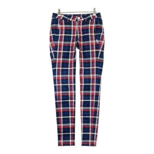 パーリーゲイツ 00/SS レディース ロングパンツ ネイビー チェック