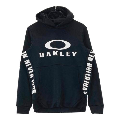 OAKLEY オークリー 長袖ジップパーカー ボーダー柄 ブラウン系 サイズ