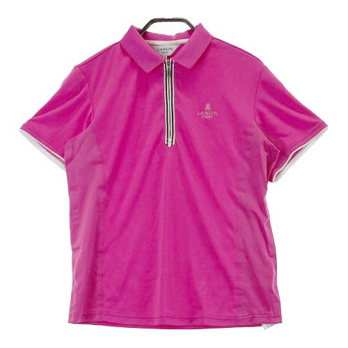 LANVIN SPORT ランバン スポール ハーフジップ半袖ポロシャツ 総柄