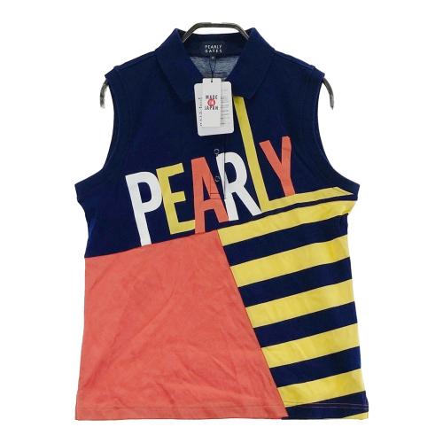 PEARLY GATES パーリーゲイツ ノースリーブポロシャツ ネイビー系