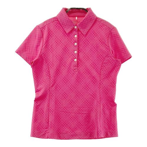 NIKE GOLF ナイキゴルフ 半袖ポロシャツ ボーダー柄 ピンク系 サイズ