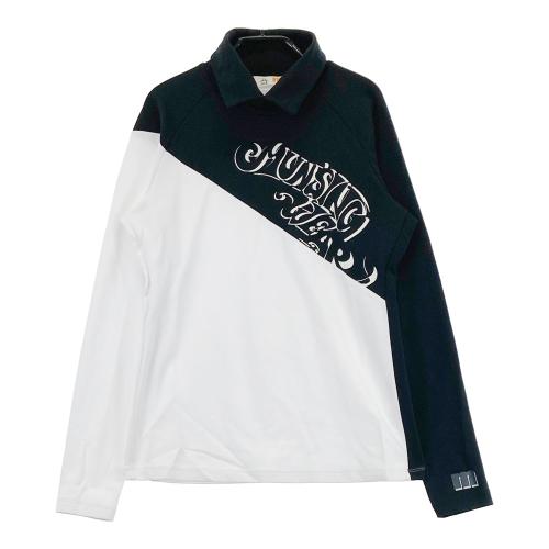 サイズ：M MUNSING WEAR マンシングウェア 2024年モデル 長袖ポロシャツ  ホワイト系 [240101734078] ゴルフウェア レディース ストスト MUNSING WEAR マンシングウェア 2024年モデル 長袖ポロシャツ ホワイト