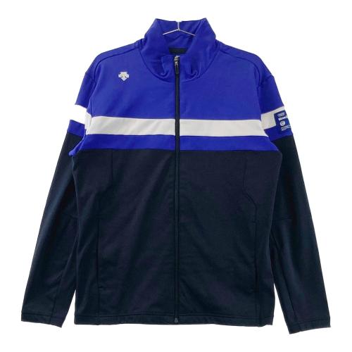 DESCENTE GOLF デサントゴルフ ラバーロゴ フルジップ ジャケット DESCENTE GOLF デサントゴルフ フルジップジャケット ネイビー系