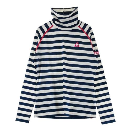 LE COQ GOLF ルコックゴルフ ハイネック長袖Tシャツ ボーダー柄