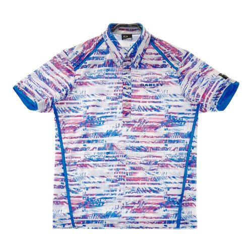 OAKLEY オークリー 434219 半袖ポロシャツ ブルー系 サイズ：L ランク