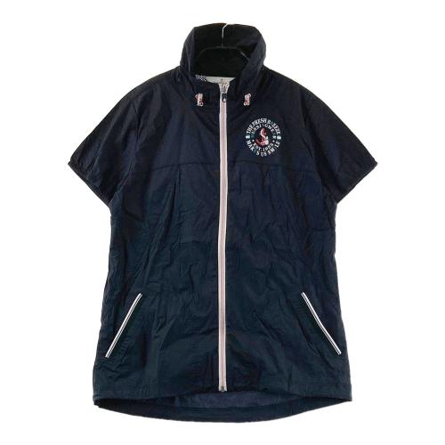 munsing wear 【マンシングウェア】ジャケット 黒 M ゴルフウェア MUNSING WEAR マンシングウェア 半袖ジップジャケット ブラック系