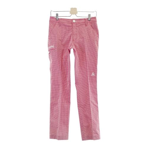 LE COQ GOLF ルコックゴルフ 裏起毛 ストレッチパンツ チェック柄