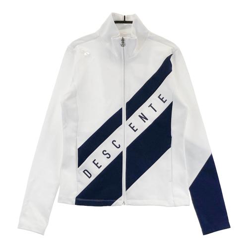 サイズ：S DESCENTE GOLF デサントゴルフ ジップジャケット ホワイト系