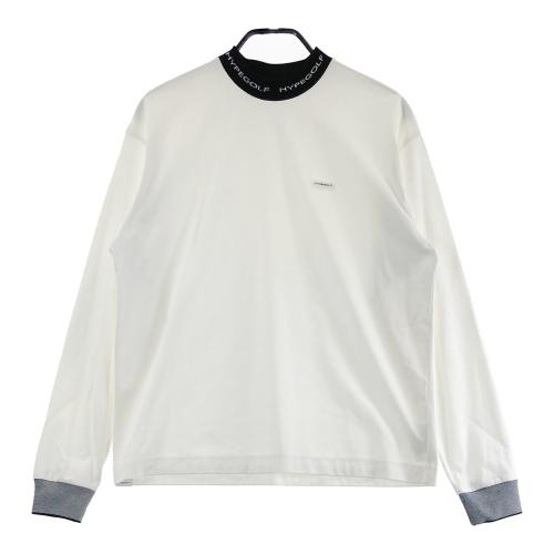 HYPE GOLF ハイプ ゴルフ モックネック XL ブラック HYPEGOLF ハイプゴルフ モックネック 長袖Tシャツ ホワイト系 サイズ