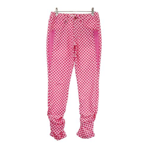 M.U SPORTS エムユースポーツ ストレッチスカート ワッペン チェック柄