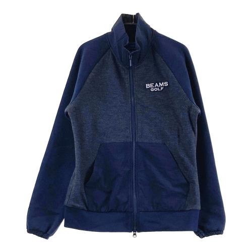 BEAMS GOLF ビームスゴルフ ジップジャケット ナイロン切替 ネイビー系