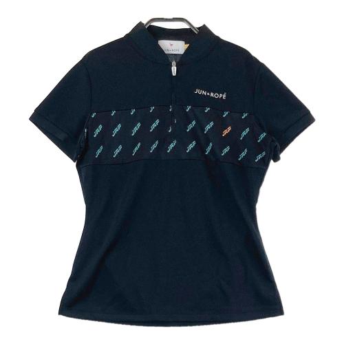 JUN&ROPE ジュン アンド ロペ モックネック 半袖Tシャツ ブラック系