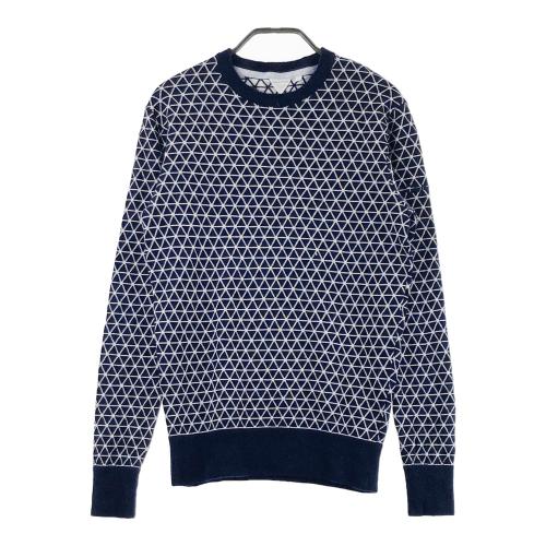 TAYLOR MADE テーラーメイド Vネック ニットセーター ネイビー系