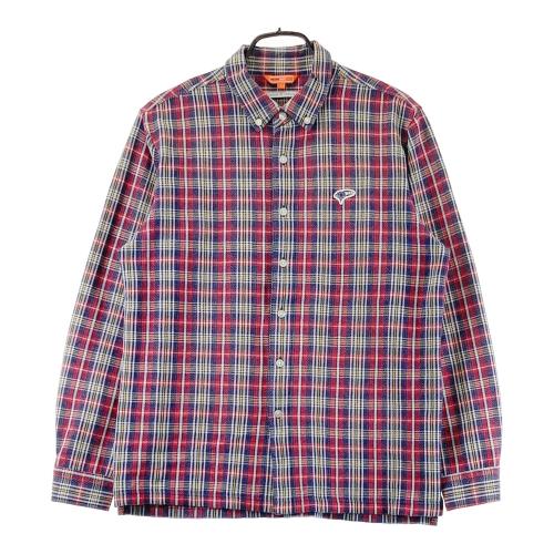 BEAMS GOLF ビームスゴルフ ストレッチパンツ チェック柄 ネイビー系