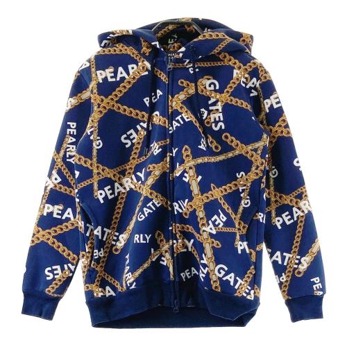 PEARLY GATES パーリーゲイツ スウェット ジップパーカー ベージュ系